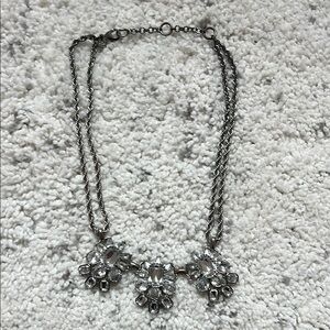 Banana Republic Silver Statement Necklace